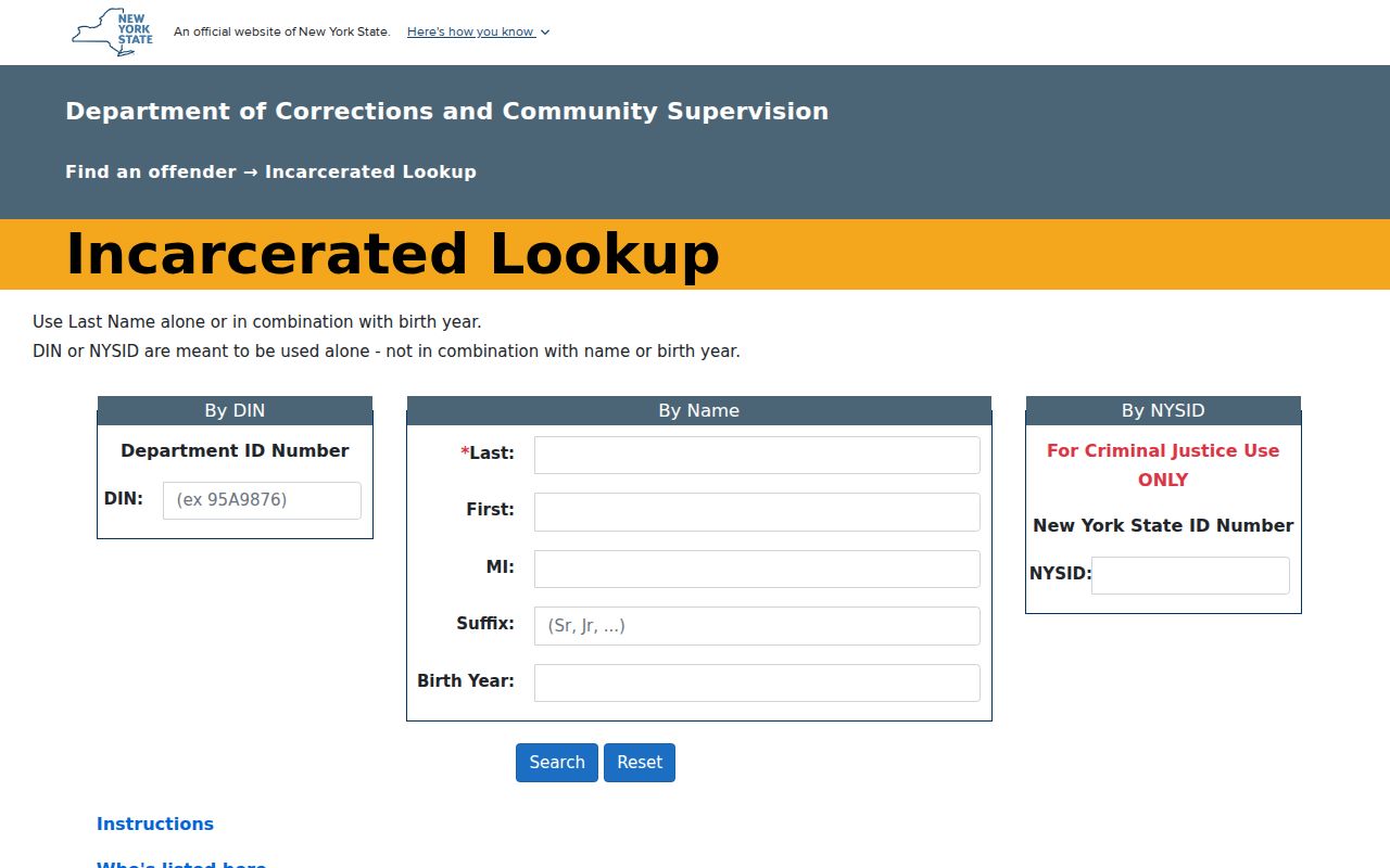 Franklin County criminal records DOCCS state incarcerated lookup